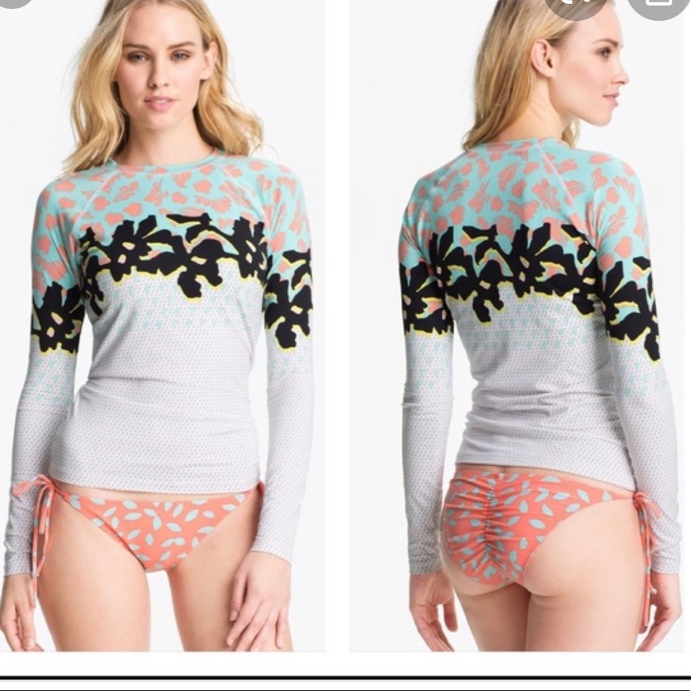 DVF x Roxy Scrunch bum tie bikini bottoms